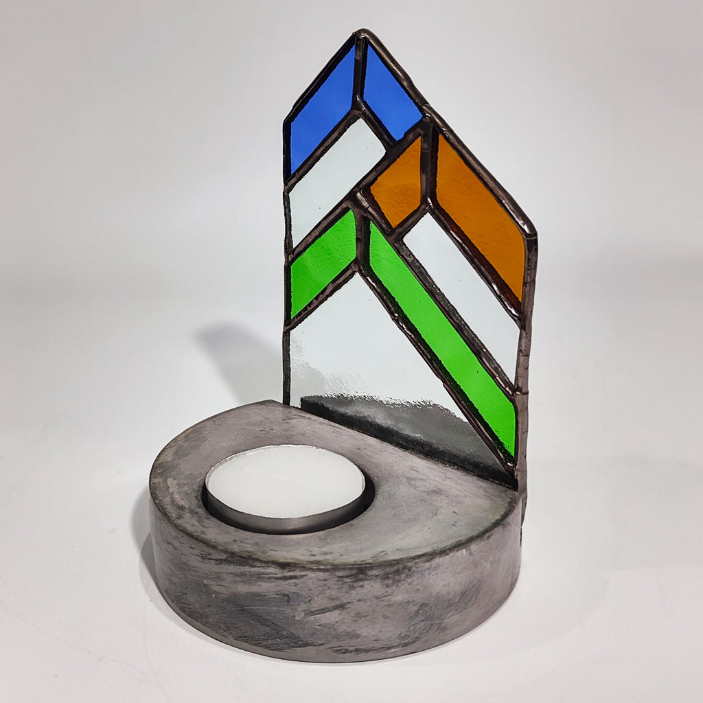 City Lights - Stained Glass Tealight Holder