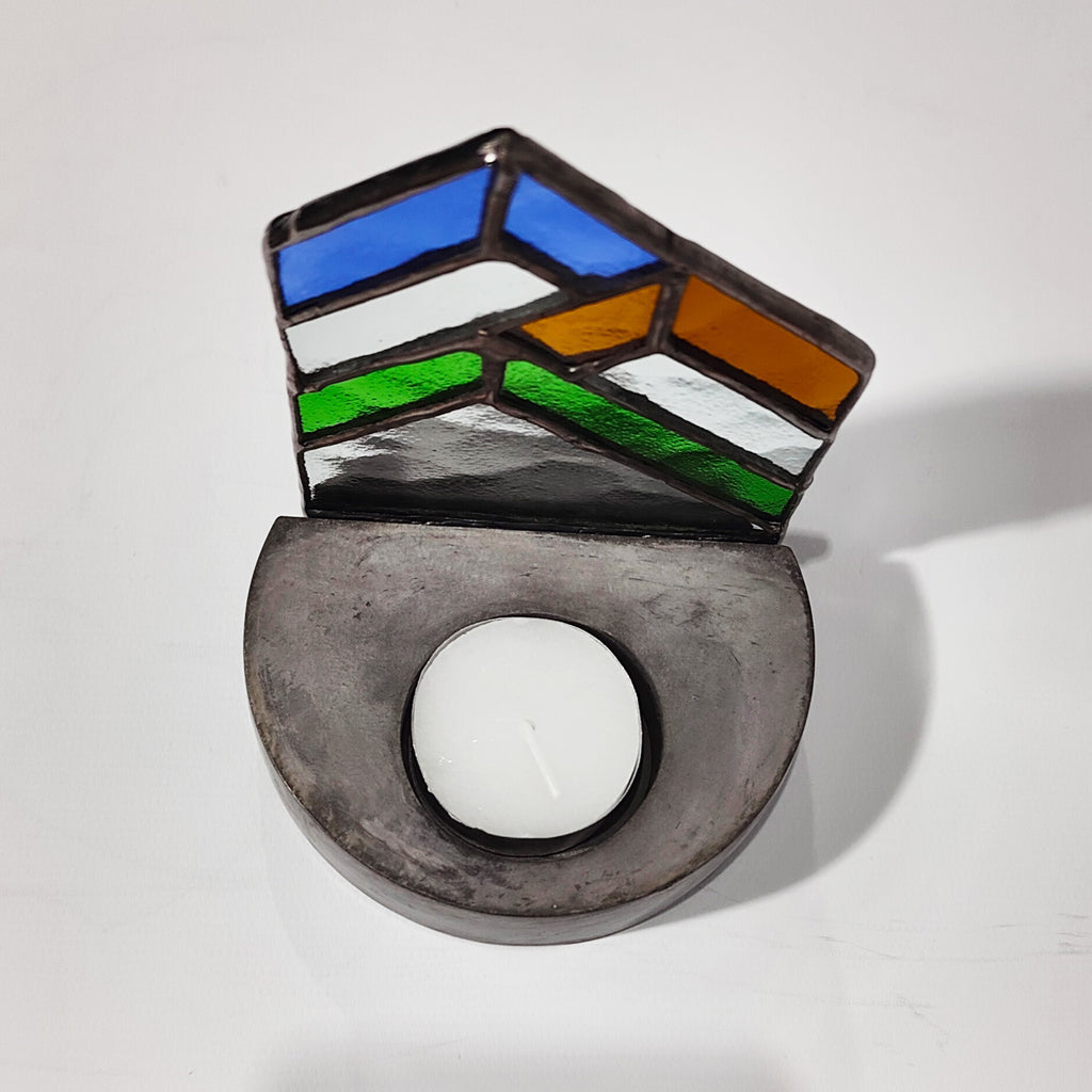 City Lights - Stained Glass Tealight Holder
