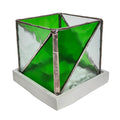 Shift - Square Stained Glass Candle Holder