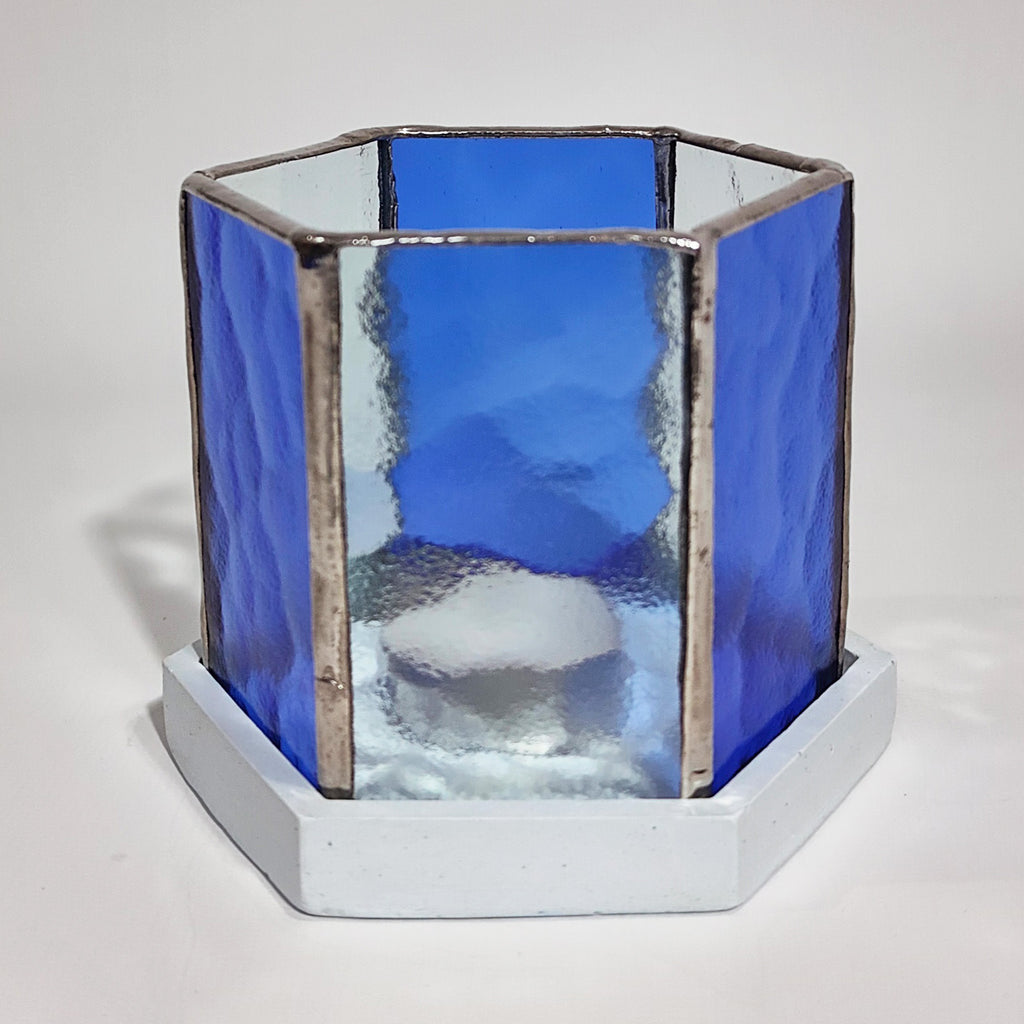 Rhythm - Hexagon Stained Glass Candle Holder