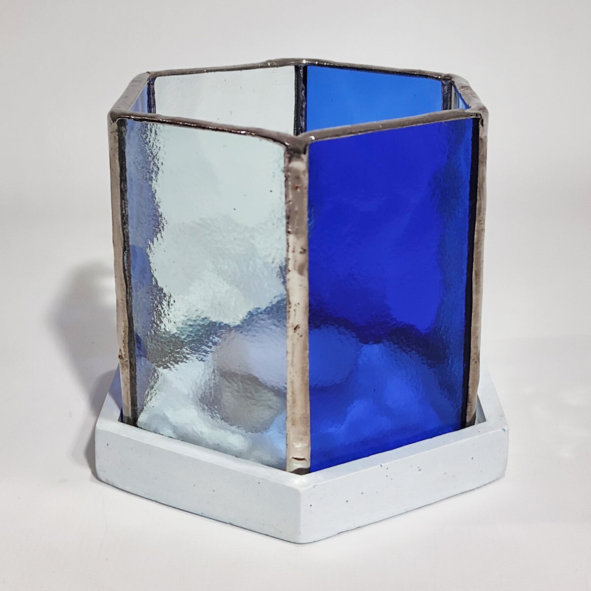 Rhythm - Hexagon Stained Glass Candle Holder