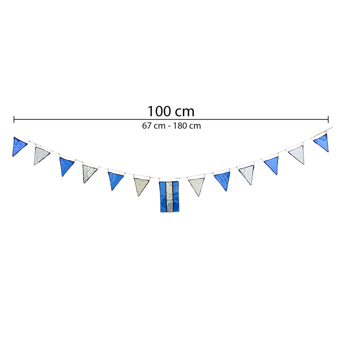 Argentine Flag Stained Glass Garland