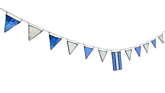 Argentina Flag Stained Glass Garland