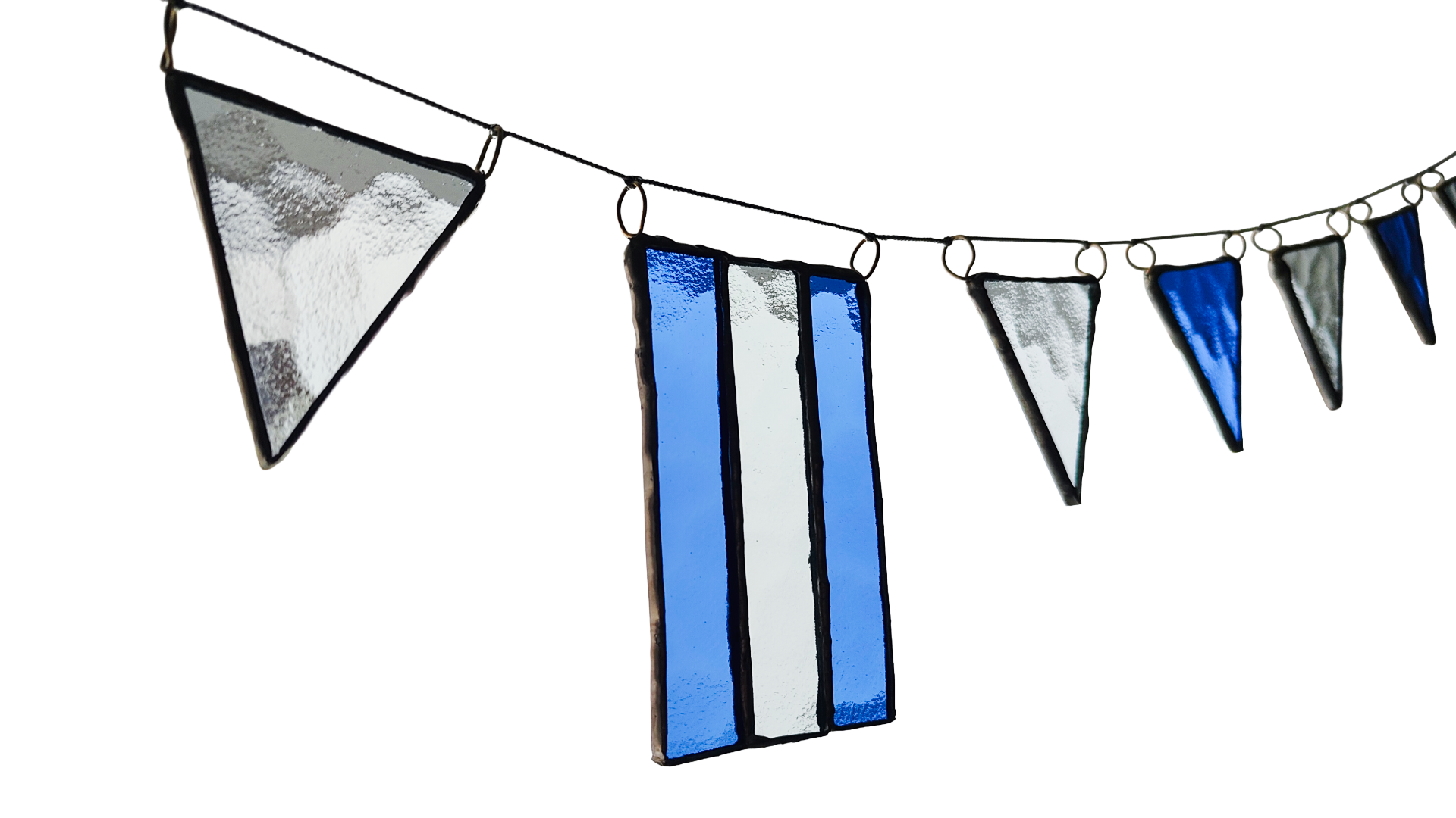 Argentine Flag Stained Glass Garland