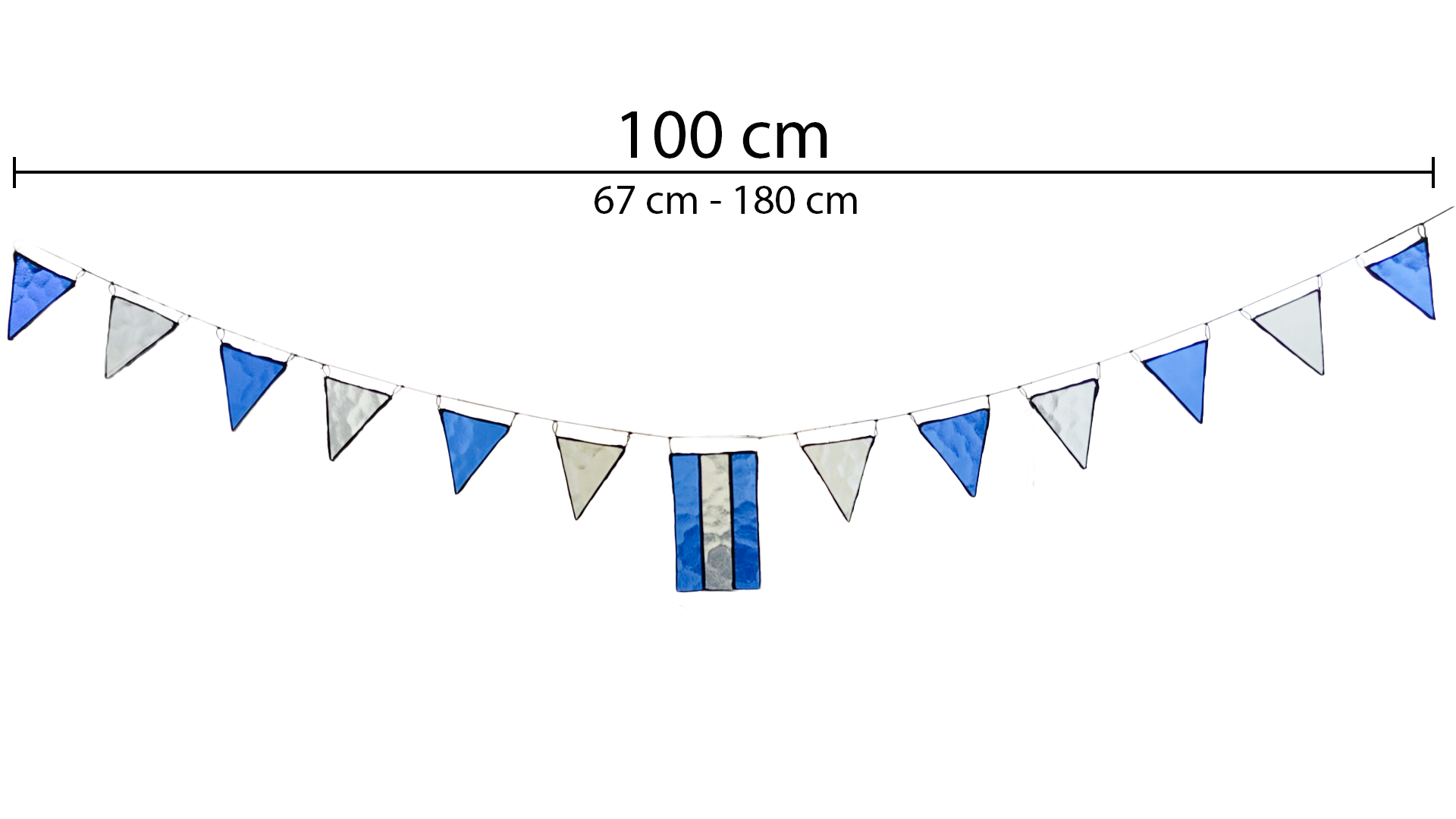 Argentine Flag Stained Glass Garland
