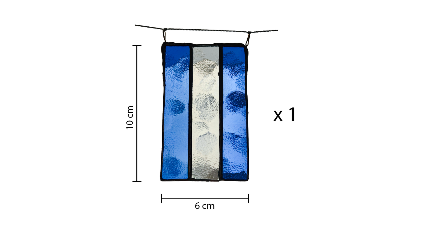 Argentina Flag Stained Glass Garland