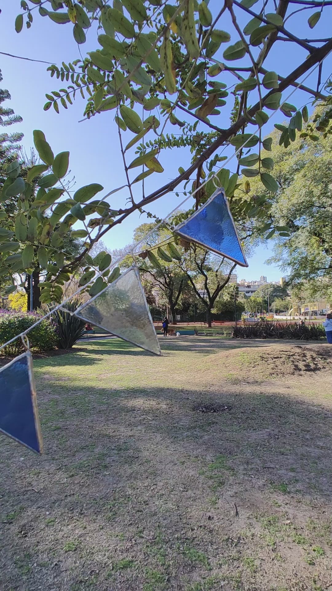 Argentine Flag Stained Glass Garland