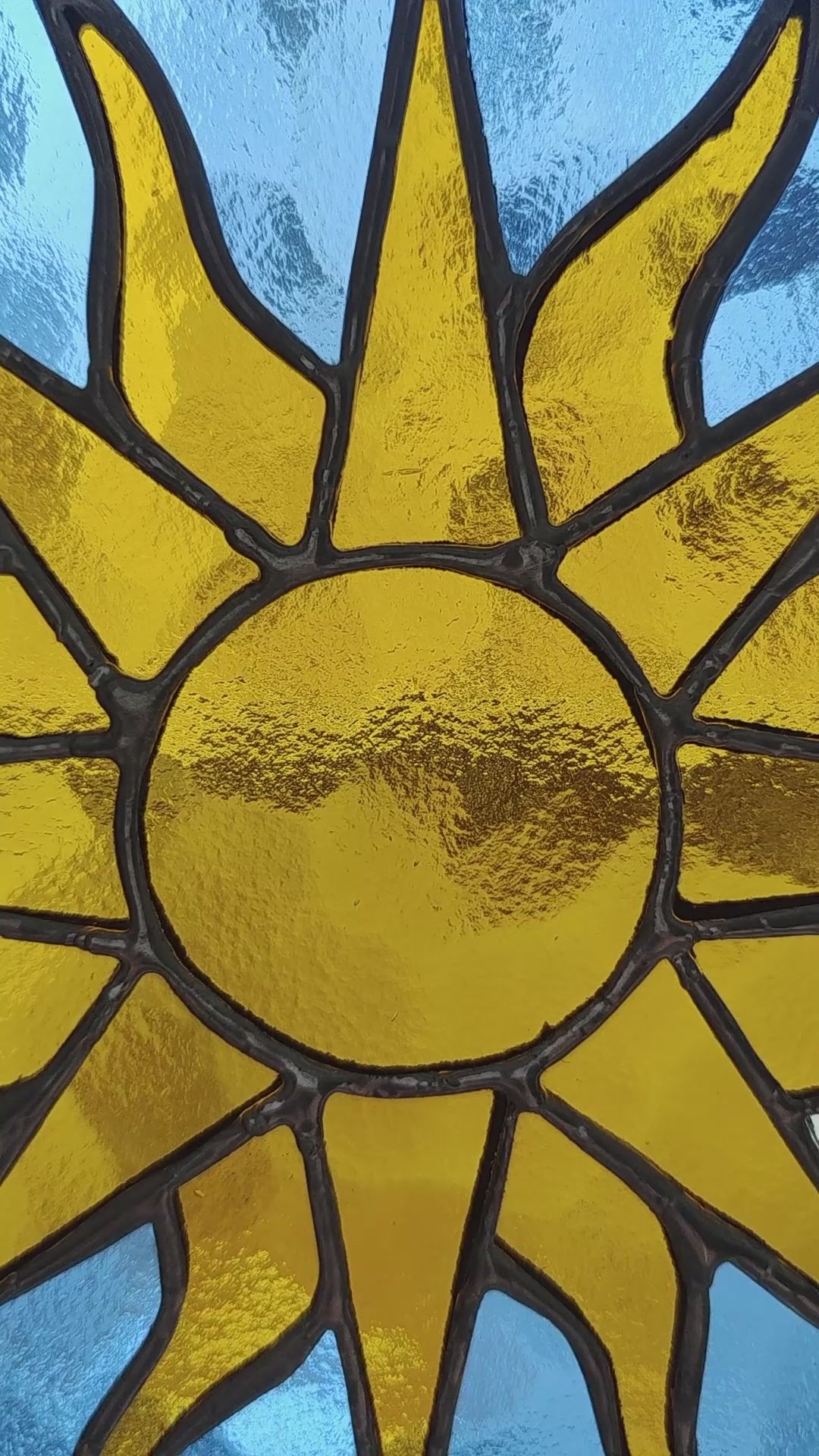 Argentine Flag Stained Glass Panel