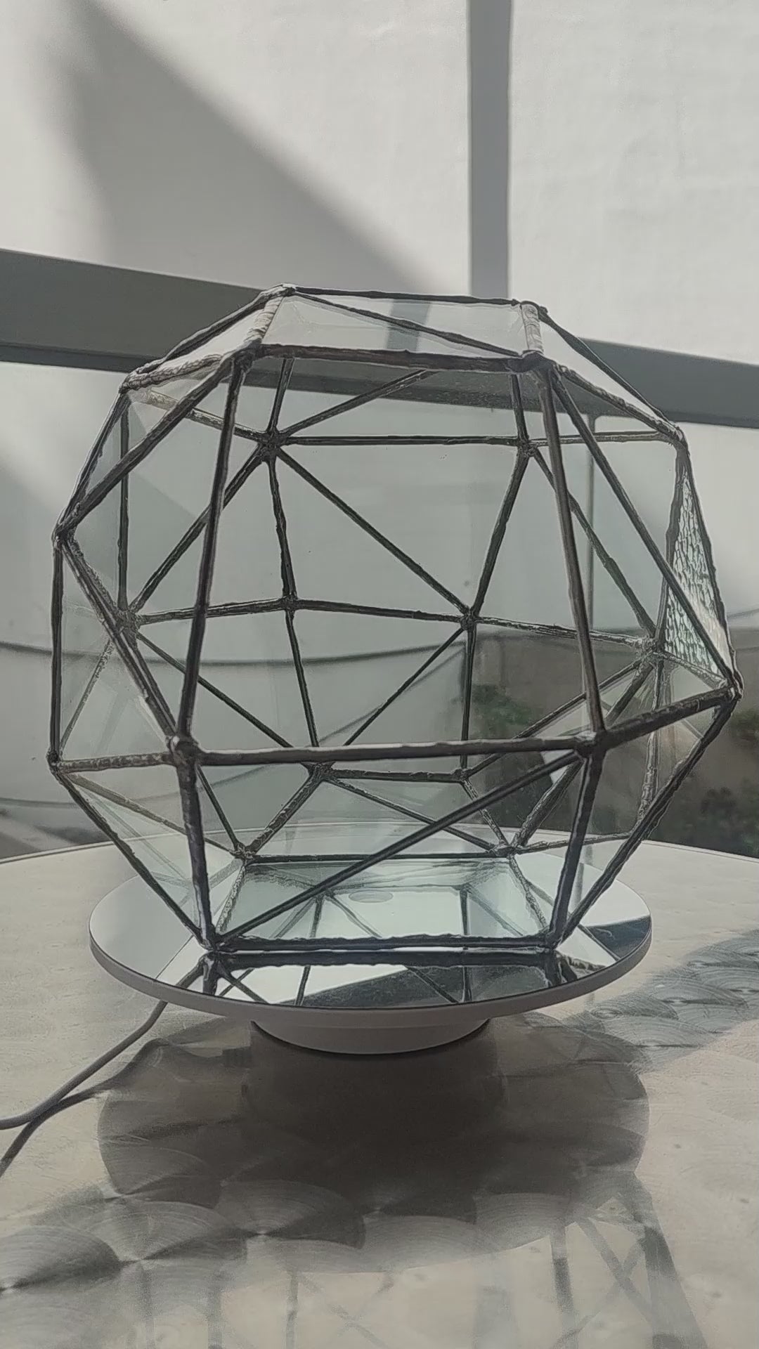 Rocky’s Dome Stained Glass Open Terrarium