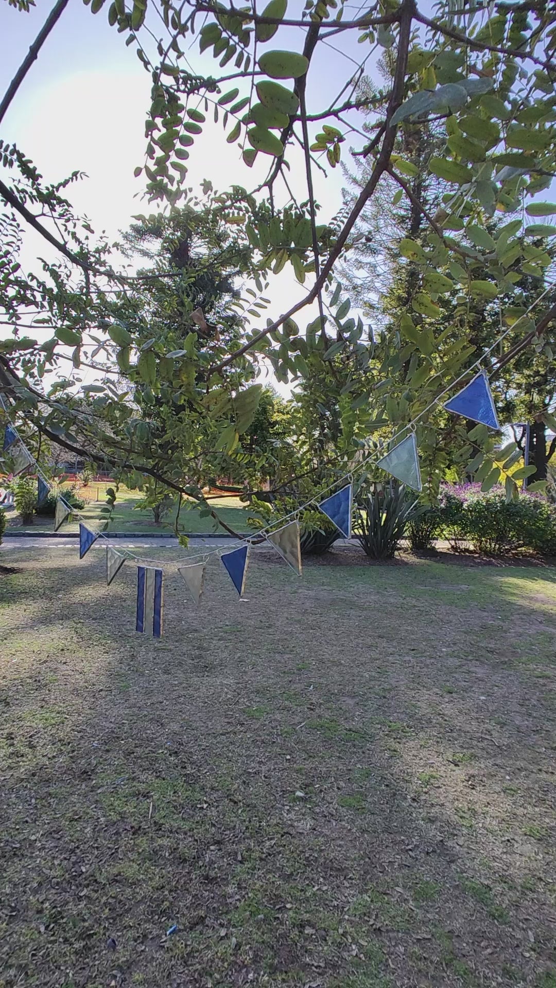 Argentine Flag Stained Glass Garland